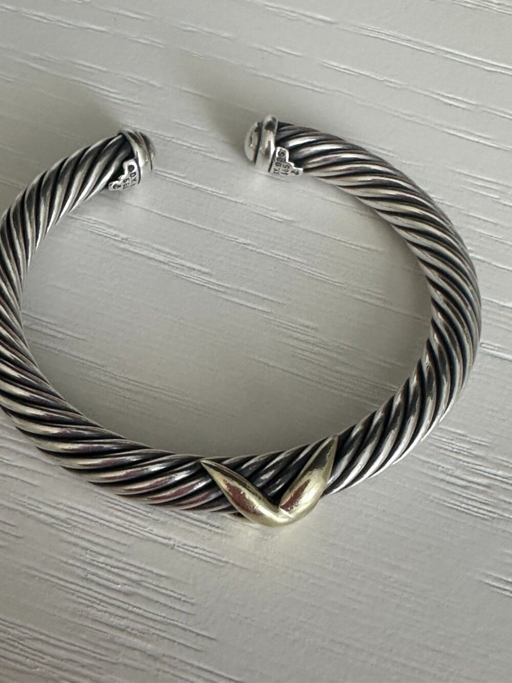 David Yurman X Classic Cable Station Bracelet